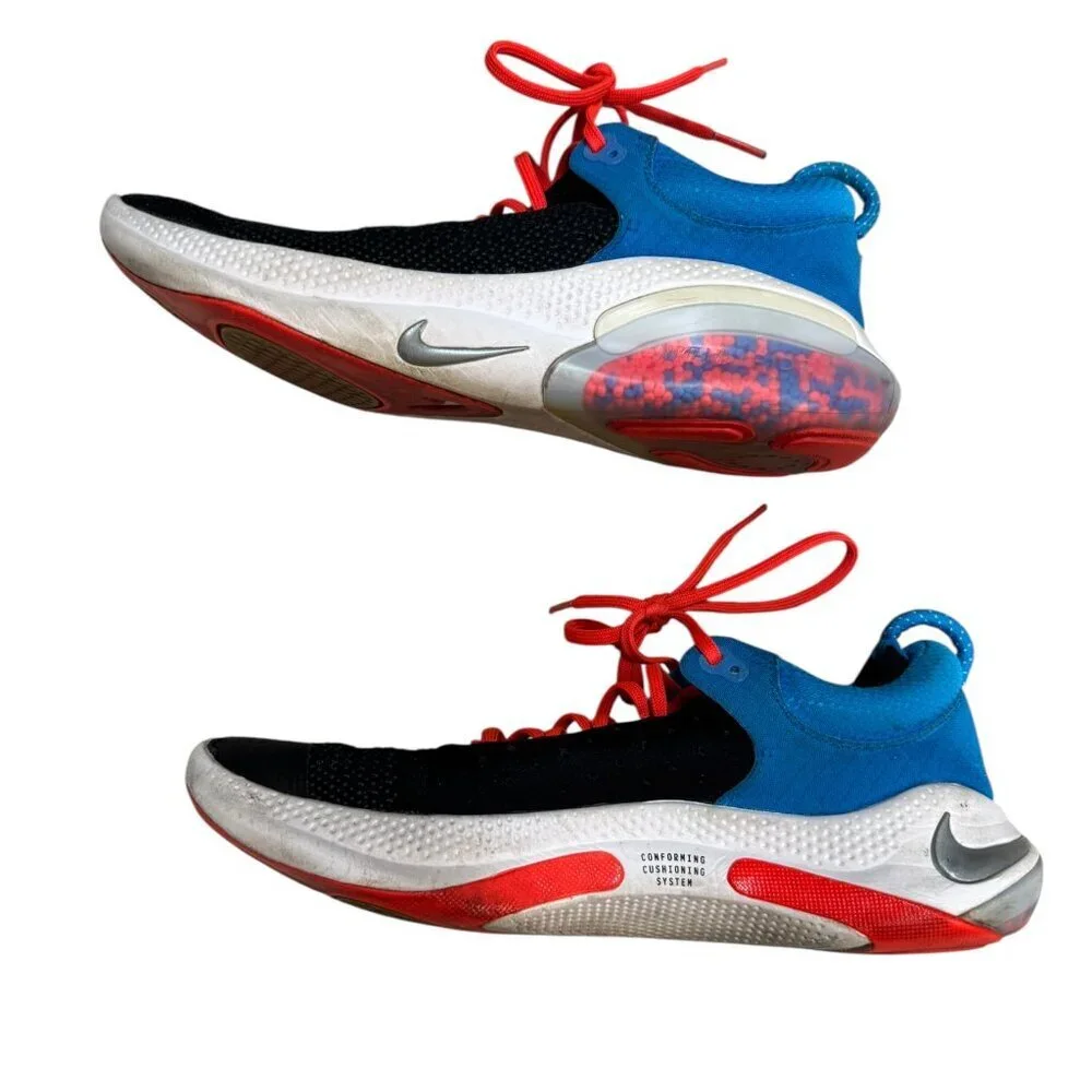 Nike Training Sneakers Size 9 – Black Blue Red Conforming Cushioning System – Go